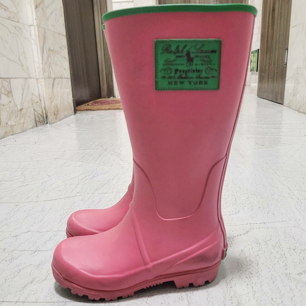 Polo Ralph Lauren Girls Rain Boots Size 9